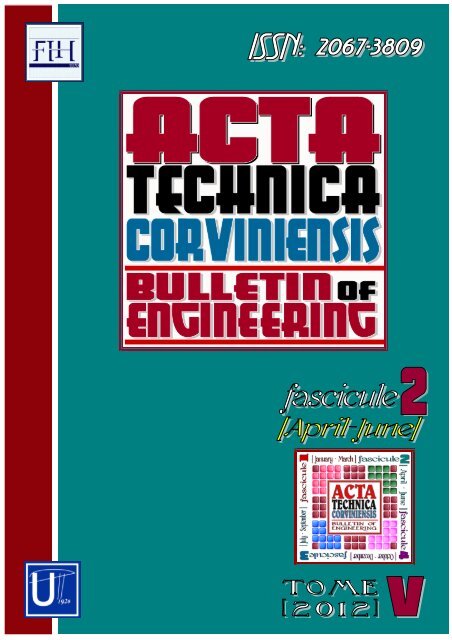 Editorial & Advisory Board - Acta Technica Corviniensis